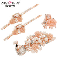 Mrs. Zhang's hair ornaments hair clip edge clip small clip set headdress clip T013 picture color